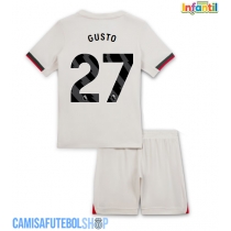 Camisa de time de futebol Chelsea Malo Gusto #27 Replicas 2º Equipamento Infantil 2025-26 Manga Curta (+ Calças curtas)